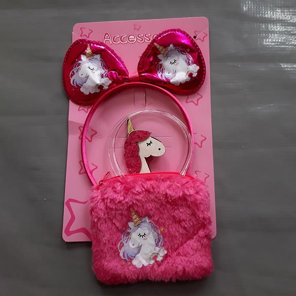 Product: Unicorn hairband and small purse set