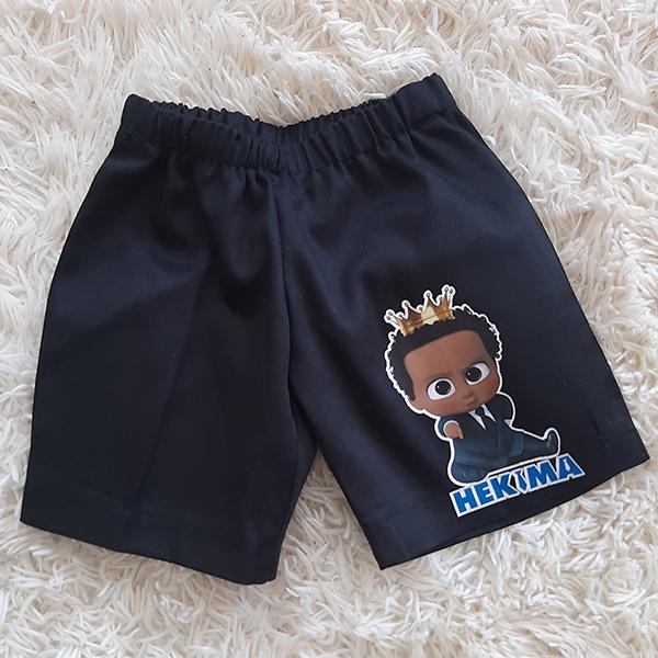 Product: African Boss Baby boy outfit set with personalised t-shirt for birthday party