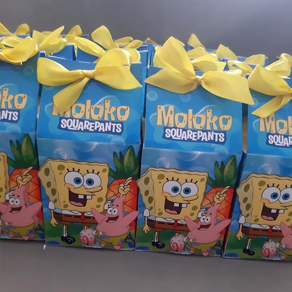 Product: Spongebob Squarepants Personalised Milk Box Party Pack