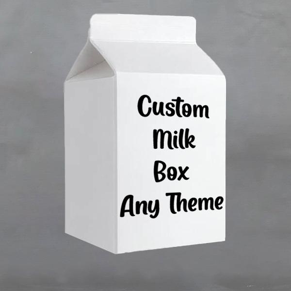 Custom Personalised Birthday Milk Box