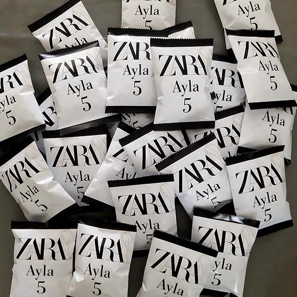 Product: Zara stylish black and white personalised party pack chip bag