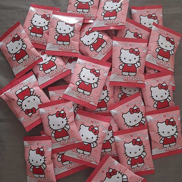 Product: Hello kitty personalised chip bag party packs