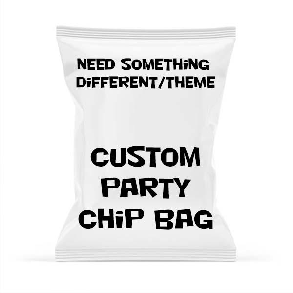 Create your own theme or custom personalised party chip bag