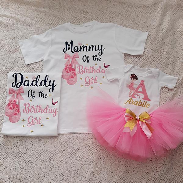 Product: Ballerina personalised family t-shirt