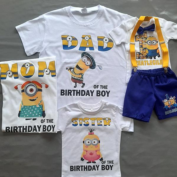 Product: Minion Personalised  Mommy or Dadday family tshirts