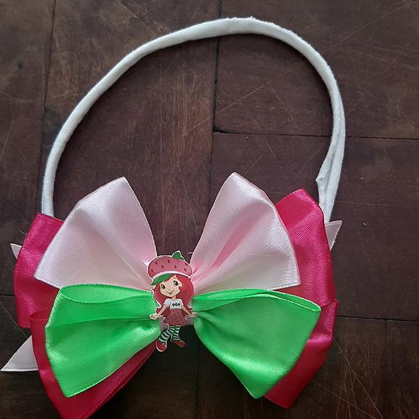 Product: Strawberry Shortcake ribbon tutu with personalised t-shirt and headband