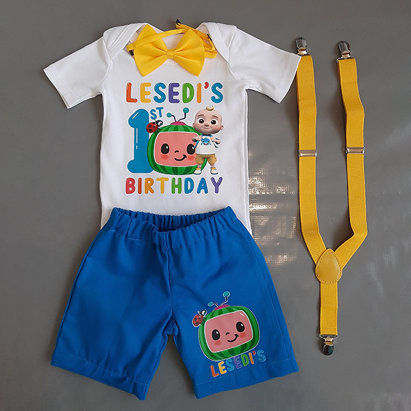 Cocomelon deals Birthday Overalls